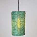 Vintage Hanglamp Polyester Sugar Tube Groen Suiker ‘60 Lamp thumbnail 10