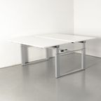 Sedus Benchwerkplek, Wit Blad, 160X80 Cm (2X), Hoogte Instelbaar Onderstel thumbnail 2