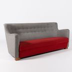 Sculptural Mid-Century Danish Modern Sofa, 1950’S thumbnail 2