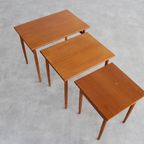 Vintage Nesting Tables | Bijzettafels | Teak | Zweeds thumbnail 7