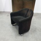 Vintage Eugenio Gerli Tecno "142" Fauteuils, Jaren 60, Italië Mobiel Corduroy thumbnail 7