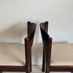 4 Donkerbruine Vintage Stoelen Jaren 70 thumbnail 9
