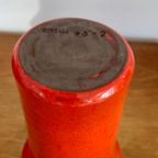Vintage Oranje Vaasje Vaas Jaap Ravelli Jaren 60 thumbnail 6