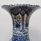 Vintage Delftsblauwe Vaas Tulpvaas Porselein thumbnail 6
