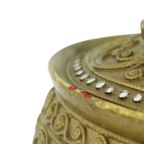 Prachtige Vintage Houten Offerschaal Bladgoud Verguld Birma 49Cm thumbnail 5