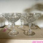 5x Vintage Kristalglas Champagnecoupes thumbnail 2