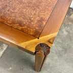 Italiaans Vintage Eettafel Met Wortelhout Van Borghi thumbnail 15