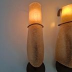 2 Vintage Lampen Design Massive Metaal Glas thumbnail 10