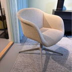 Muuto / Fiber Armchair / Swivel Base Grey/ Ecriture 240 thumbnail 8
