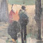 19th-century Oil Painting – City Gate Of Harderwijk, The Netherlands thumbnail 4