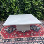 Vintage Carrara Marmeren Salontafel 100X100Cm thumbnail 10