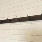 Antieke Ijzeren Frans Butcher Kapstok, 205 Cm thumbnail 9
