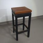 3 X Oak Construction Stools 1960s thumbnail 13