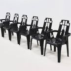 Set Of 6 Boston Chairs By Pierre Paulin For Henry Massonnet France 1980s thumbnail 3