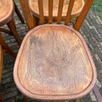 6 + 1 Baumann Bistrostoelen Keukenstoeln Café Stoelen Frans thumbnail 6