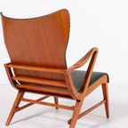 Architectural Swedish Mid-Century Modern Armchairs By Axel Larsson, 1950’S thumbnail 8