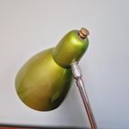 Vintage Bureaulamp In Groen En Chroom Gelakt Metaal thumbnail 11