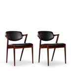 Reupholstered Rosewood Z-chair : No. 42 By Kai Kristiansen 1960s, Set Of 2 thumbnail 2