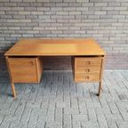 Zeldzame Pine Wood Desk - Arne Vodder Voor Gv Møbler thumbnail 8