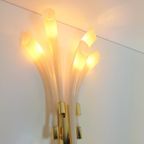 Vintage Fireworks Wandlamp Barovier & Toso Murano Goud '70 thumbnail 14