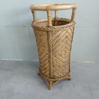 Vintage Design Bamboo Rattan Reed Umbrella Stand Plant Holder Paraplubak thumbnail 10