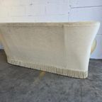 Vintage Beige Zetel / Canapé / Couch Met Franjes thumbnail 9