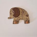 Vintage Kapstok Jaren 70 Keramieke Olifant Kapstokje thumbnail 4