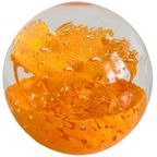 Vintage Presse Papier Glas Oranje thumbnail 5
