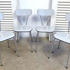 Prachtige Set Van 4 Kleurrijke Vintage Retro Stoelen thumbnail 16