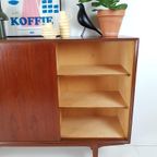 Vintage Teak Houten Wandkast | Buffetkast Deens Kast thumbnail 12