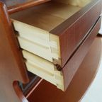 Vintage Deense Secretaire Teak Arne Vodder Kast Bureau thumbnail 7