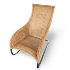 2 X Weighty Rattan Lounge Chair 1990s thumbnail 8