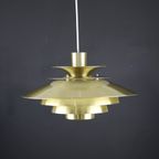 Zeldzame Jeka Metaltryk Verona Deense Hanglamp | Kurt Wiborg | Lamp Uit De Jaren 70 | Type 209605 thumbnail 9