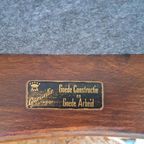 Awa Vintage Dinner Chairs, Teakhouten Stoelen Met Mohair thumbnail 9
