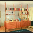 Very Rare Modular Royal Series Wall Unit In Teak By Poul Cadovius, Denmark, 1960S thumbnail 7