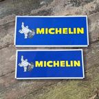 2 X Michelin Blikken Reclamebord, Reclamebordjes. thumbnail 2