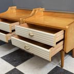 Set Of 2 1960S Nightstands With Glass Top thumbnail 12