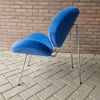 Retro Fauteuil Design Stoel Blauwe Fauteuil thumbnail 8