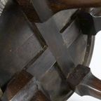 Rooktafel Met Bewerkte Koperen Bovenplaat - Ca. 1920 thumbnail 3
