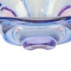 Vintage Murano Schaal Fruitschaal Blauw Paars Glas Sixties thumbnail 7