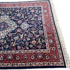 Handgeknoopt Perzisch Kashan Vloerkleed 195X290Cm - Vintage Wol Tapijt - Donkerblauw Rood - Relving thumbnail 8