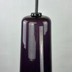 Purple Opaline Glass Pendant Light Kreta Holmegaard By Jacob Bang, 1960 thumbnail 4