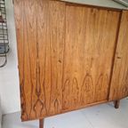 Mid Century Pallisander Fineer Klerenkast 4 Deurs Deens thumbnail 3