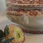 Soepterrine Van Ijzeraarde Moulin Des Loups, Model Athene, Rood thumbnail 7