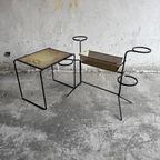 Mid-Century Metal Plant Rack+ Side Table By Mathieu Matégot, France, 1950S thumbnail 2