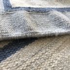Vintage Wollen Zweedse Röllakan Blauw Met Bloemen thumbnail 2