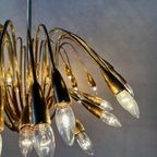 Vintage Brass Italian Sputnik Chandelier thumbnail 10