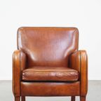 Comfortabele Armchair Van Schapenleer Met Een Mooie Afwerking En Prachtige Kleuren thumbnail 3