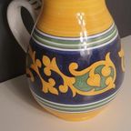 Schitterende Aardewerk Keramiek Deruta Kan Geel Met Blauw thumbnail 5