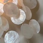 10beschikbaar ! Capiz Schelpen Wandlampen Lamp Goud Frame thumbnail 4